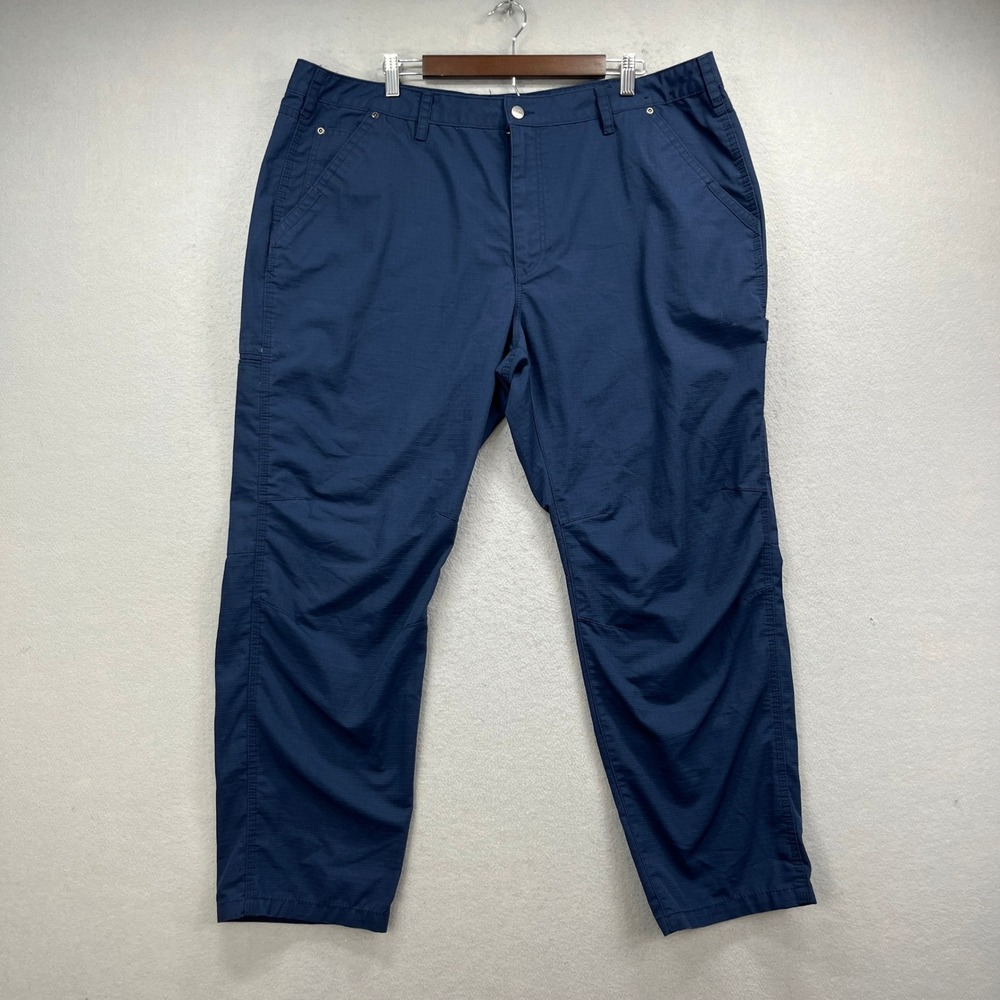 CQR Tactical Pants Mens 42x30 Blue Ripstop Cargo Outdoor Work Utility Gorpcore